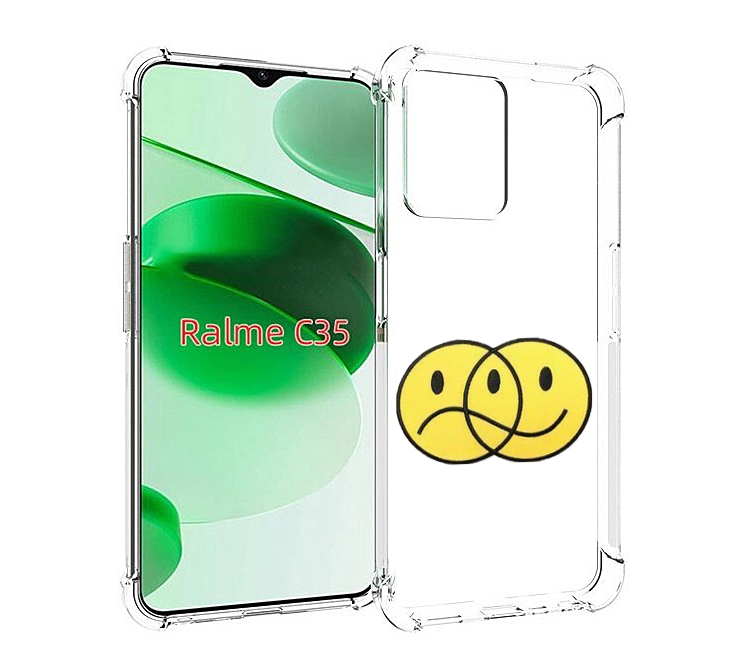 

Чехол MyPads Хиппи для Realme C35 / Narzo 50A Prime, Прозрачный, Tocco