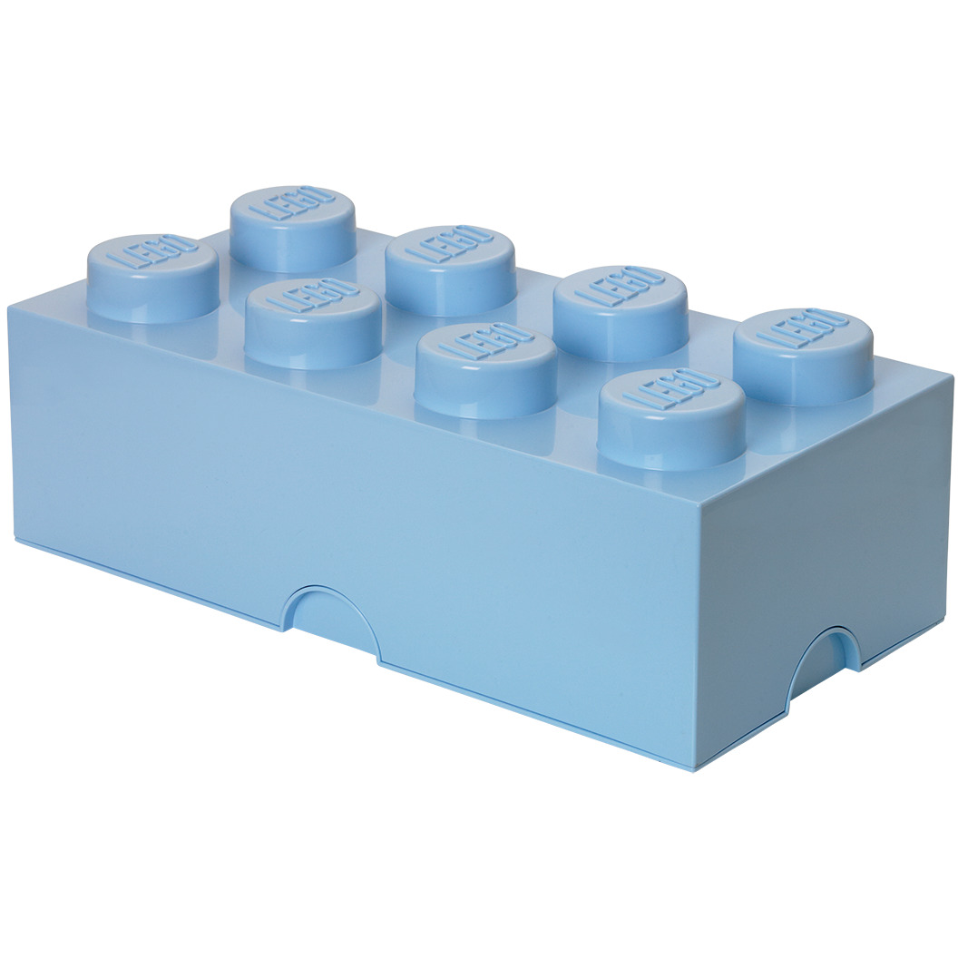 фото Ящик для хранения 8 lego голубой