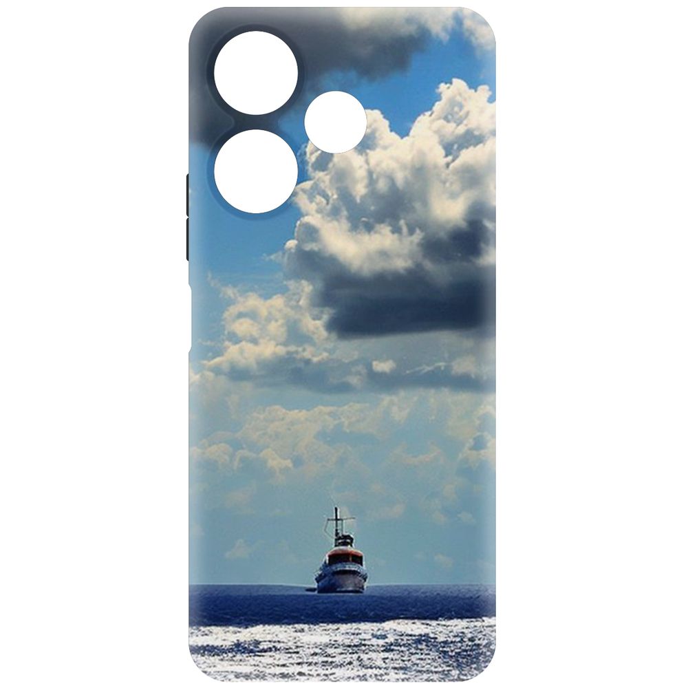 

Чехол-накладка Krutoff Soft Case Море для Xiaomi Poco M6 4G черный