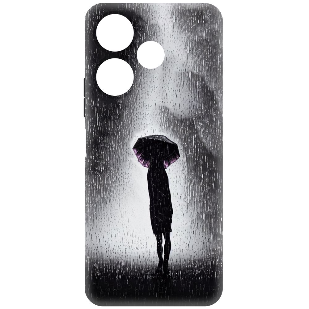 

Чехол-накладка Krutoff Soft Case Ночная крипота для Xiaomi Poco M6 4G черный
