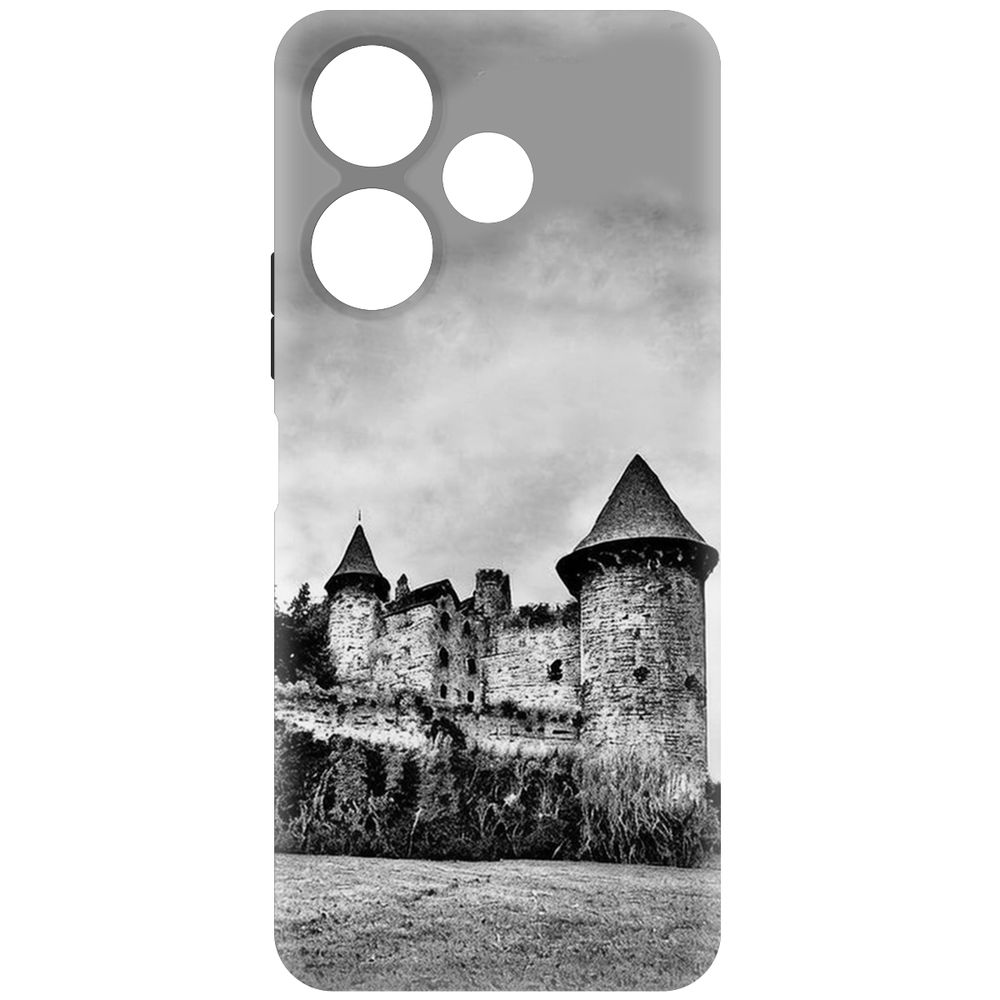 

Чехол-накладка Krutoff Soft Case Старый замок для Xiaomi Poco M6 4G черный