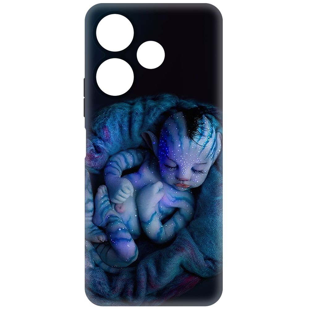 

Чехол-накладка Krutoff Soft Case Аватар - Малышка для Xiaomi Poco M6 4G черный