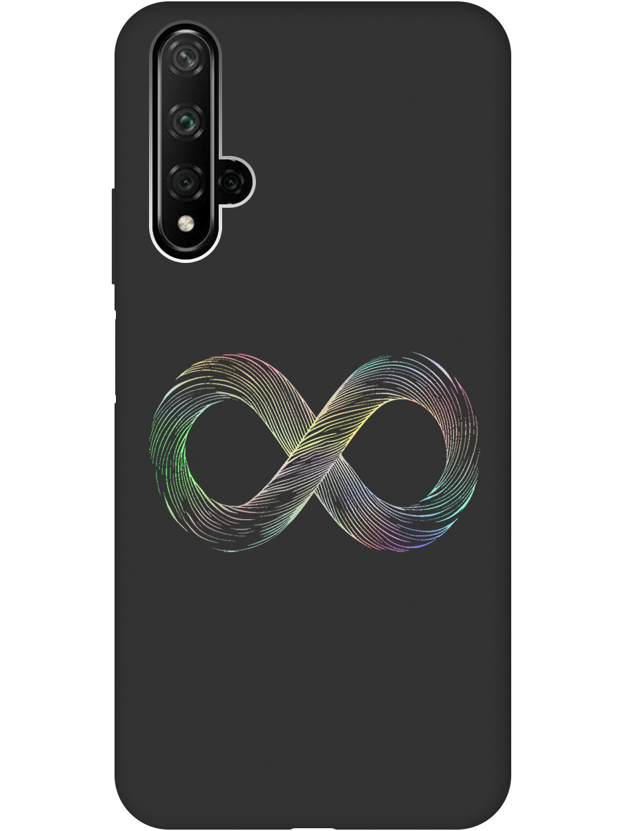 

Силиконовый чехол на Honor 20 / Huawei Nova 5T с принтом матовый черный 846050, Черный;серебристый, 721508961