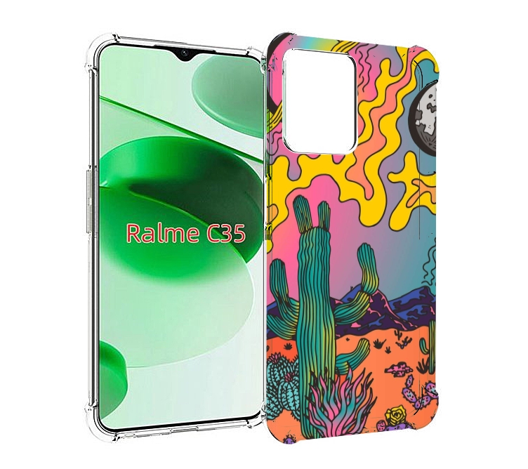 

Чехол MyPads акварельные рисунки для Realme C35 / Narzo 50A Prime, Прозрачный, Tocco