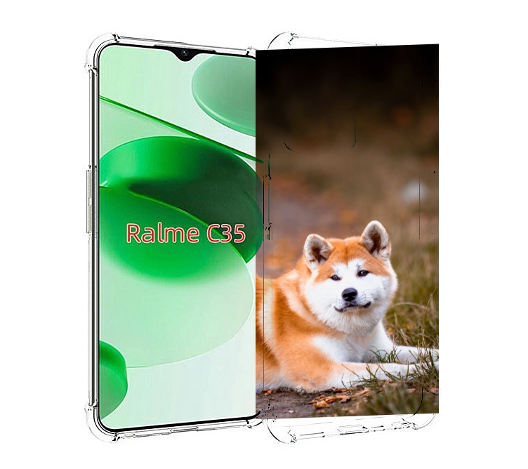 

Чехол MyPads акита ину для Realme C35 / Narzo 50A Prime, Прозрачный, Tocco