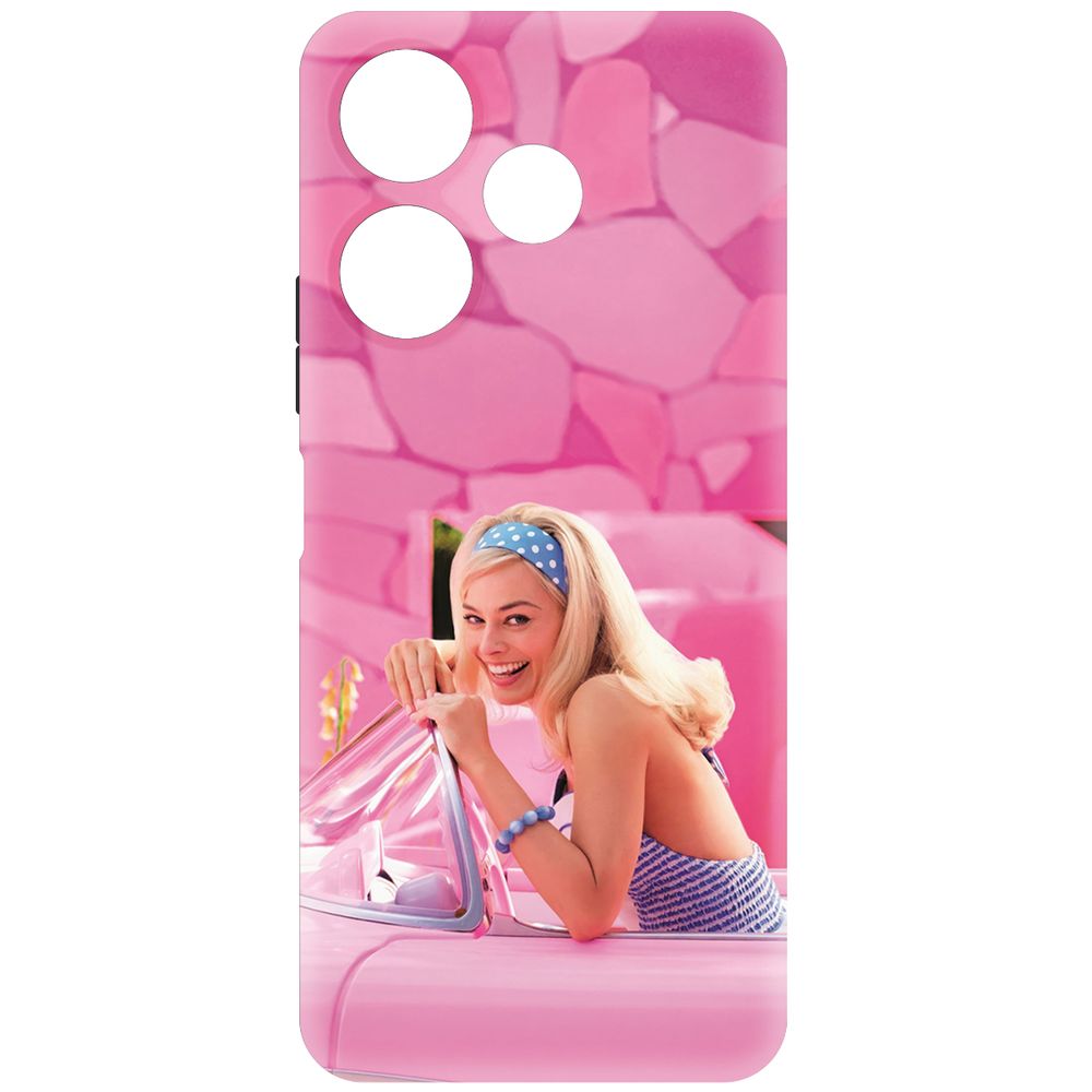 

Чехол-накладка Krutoff Soft Case Барби в розовом для Xiaomi Poco M6 4G черный