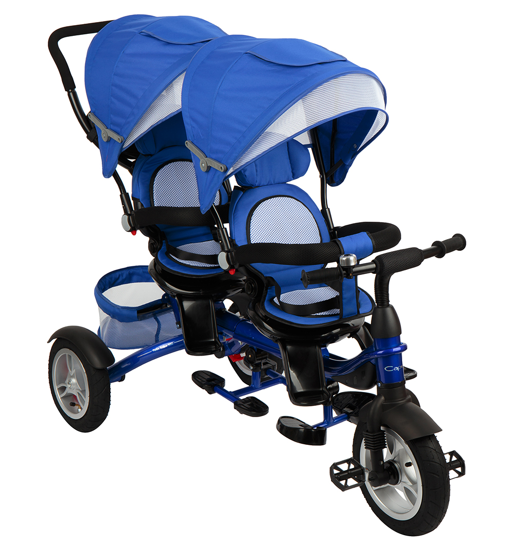 фото Трехколесный велосипед capella twin trike 360 twin trike 360 blue 2019