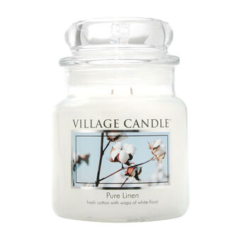 фото Ароматическая свеча village candle "pure linen", средняя