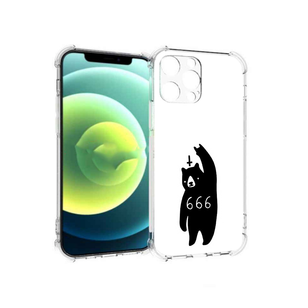 

Чехол MyPads Tocco для Apple iPhone 13 Pro медведь 666 (PT163086.612.462), Прозрачный, Tocco
