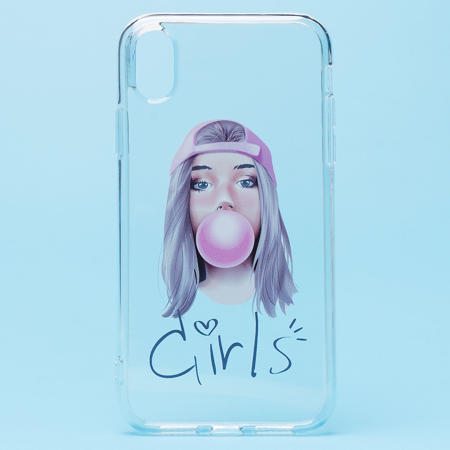 

Чехол iPhone XR силиконовый (рис.226/001), Прозрачный, iPhone XR