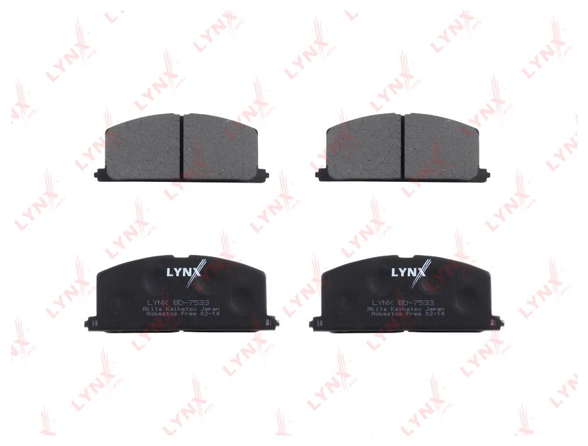 

Колодки тормозные передние Toyota Corolla/Corolla Compact/Corolla Liftback 82>01 Lynx BD75