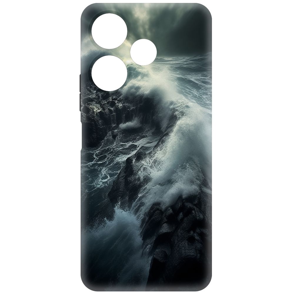 

Чехол-накладка Krutoff Soft Case Шторм для Xiaomi Poco M6 4G черный
