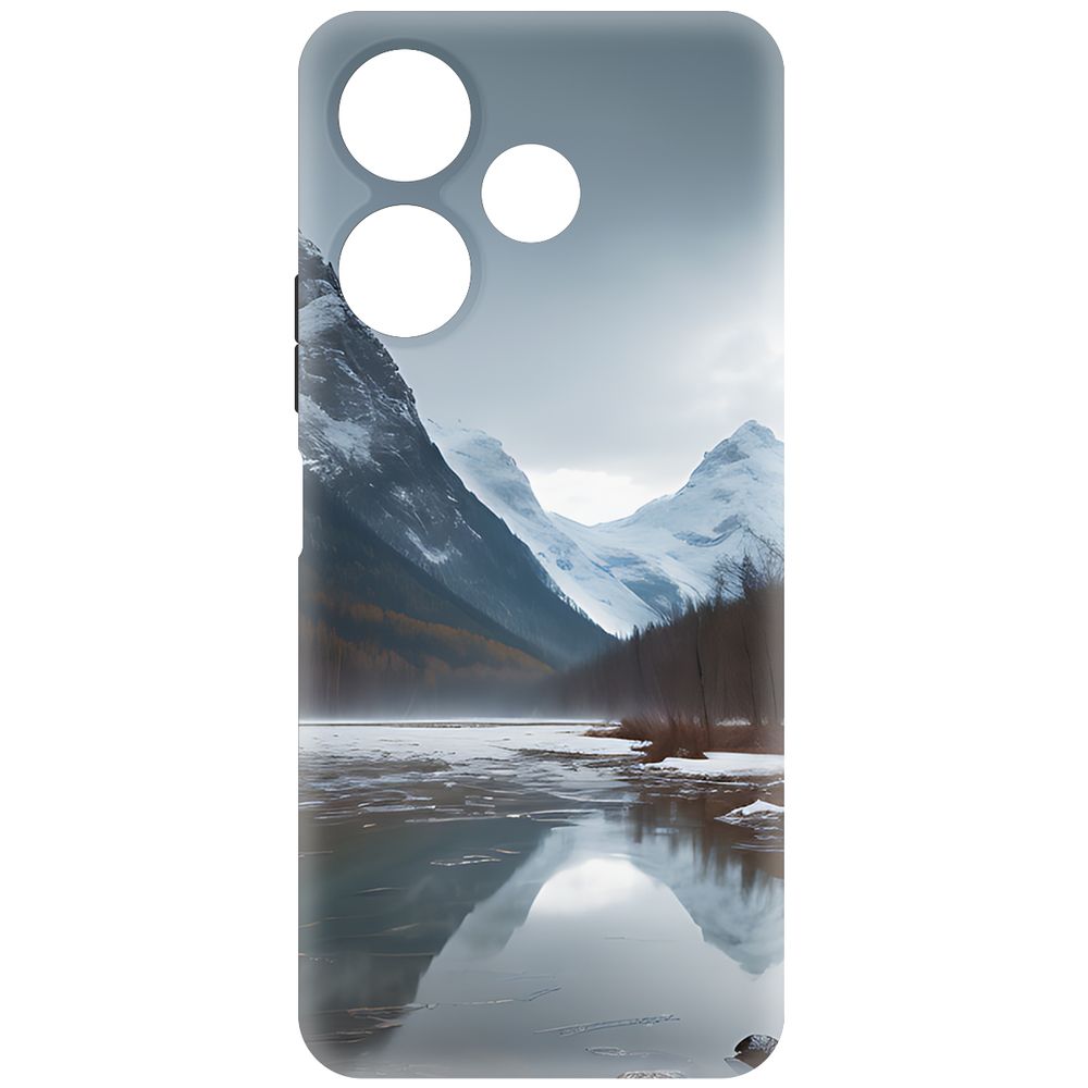 

Чехол-накладка Krutoff Soft Case Весенняя оттепель для Xiaomi Poco M6 4G черный
