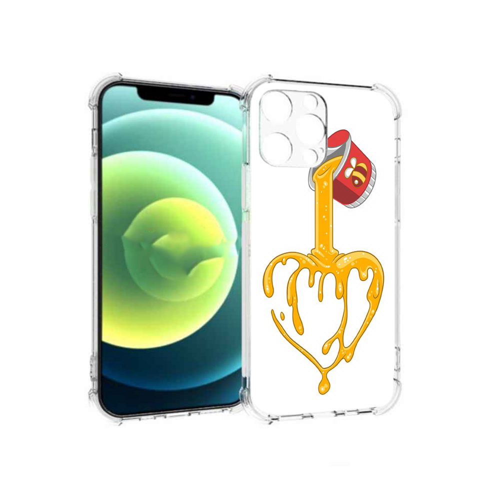 

Чехол MyPads Tocco для Apple iPhone 13 Pro медовое сердце (PT163086.612.471), Прозрачный, Tocco