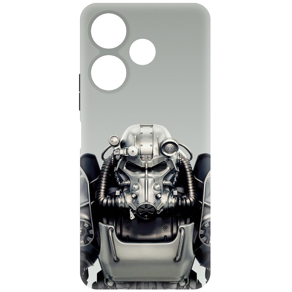 

Чехол-накладка Krutoff Soft Case Фоллаут (Fallout) - Братство стали для Xiaomi Poco M6 4G, Черный