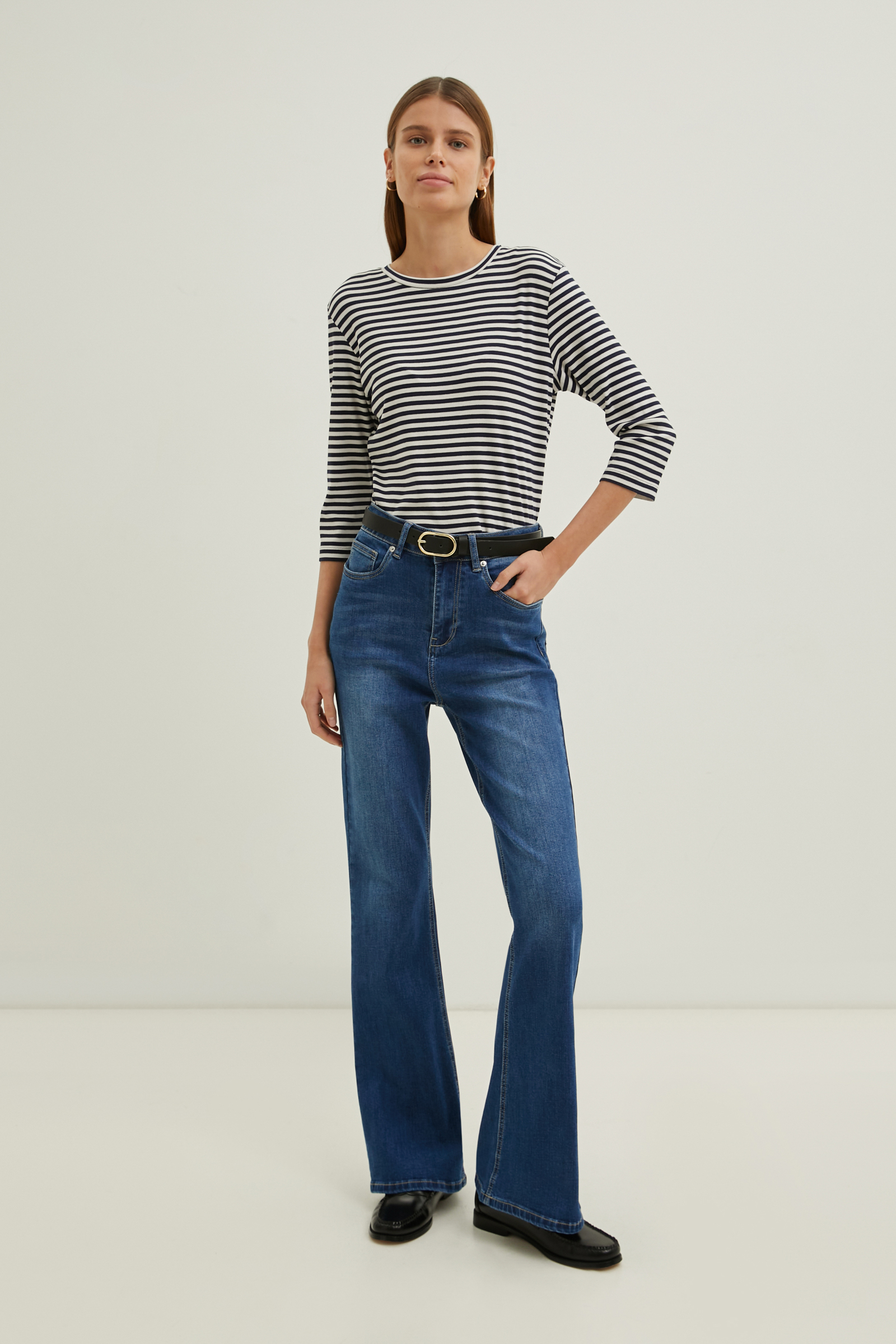 

Джинсы женские Finn Flare FBD15001 синие W30L32, Синий, FBD15001