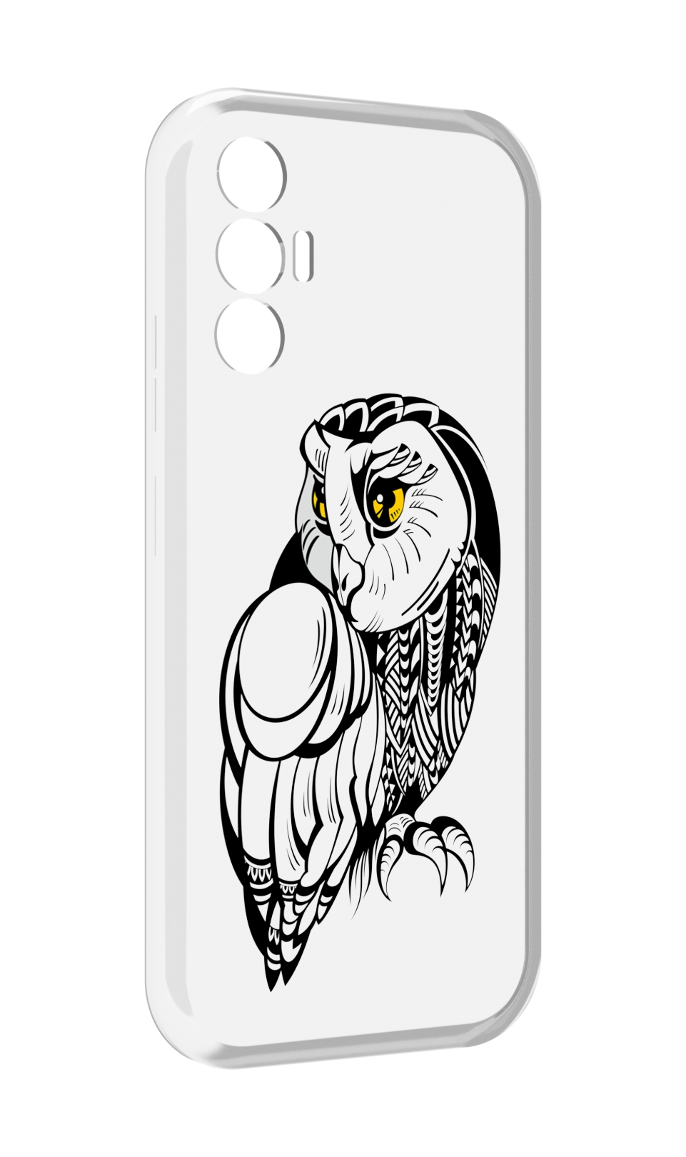 

Чехол MyPads сова-красотка для Tecno Pova 3, Прозрачный, Tocco