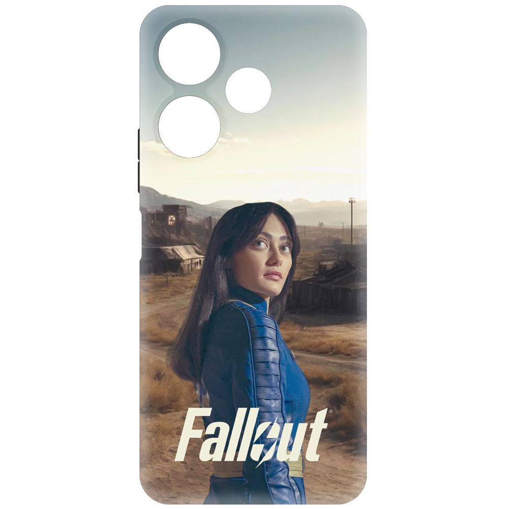 

Чехол-накладка Krutoff Soft Case Фоллаут (Fallout) - Люси в пустошах для Xiaomi Poco M6 4G, Черный