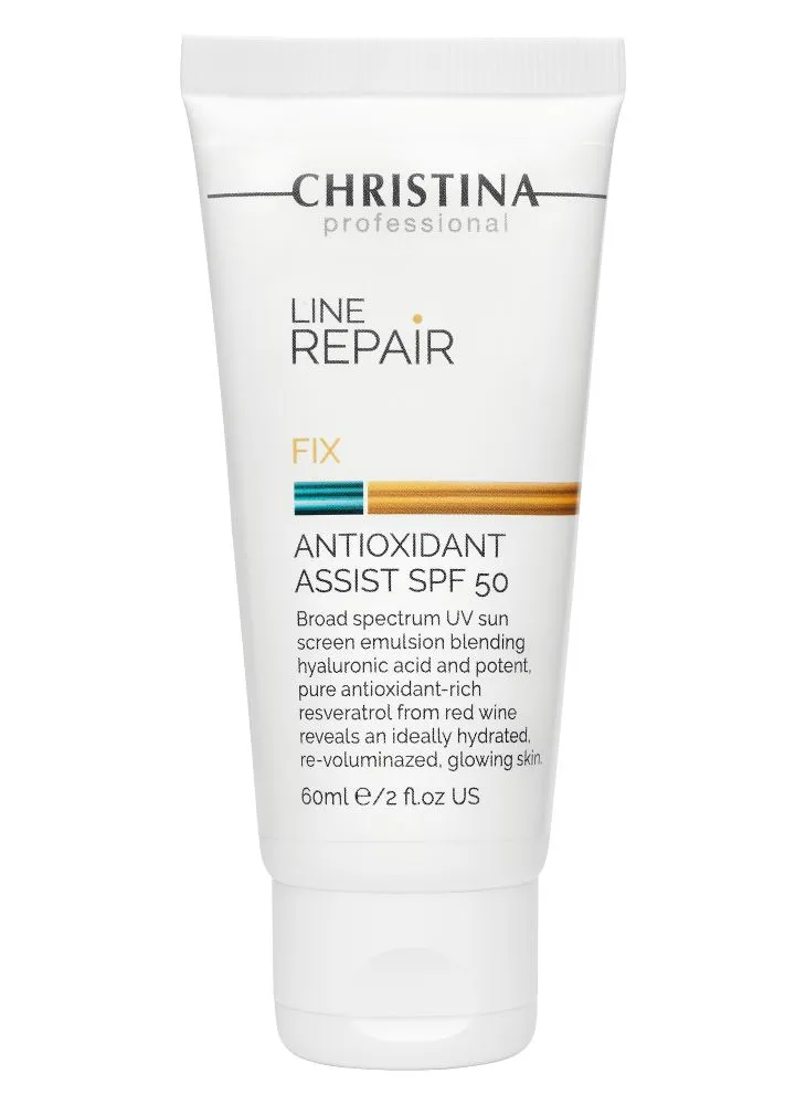Крем-флюид Christina Line Repair Fix Antioxidant Assist SPF50 Антиоксидантный, 60 мл