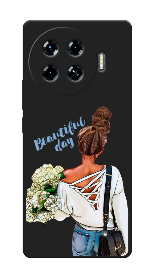 

Чехол Awog на Tecno Spark 20 Pro Plus "Beautiful day vector", Коричневый;белый;зеленый, 305052-1