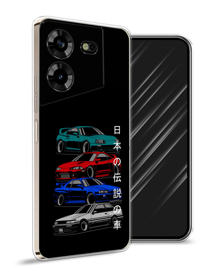 

Чехол Awog на Tecno Pova 5 "JDM Legend cars", Зеленый;красный;синий, 303950-5