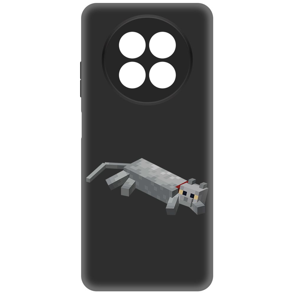 

Чехол-накладка Krutoff Soft Case Minecraft-Кошка для Realme 12 5G черный