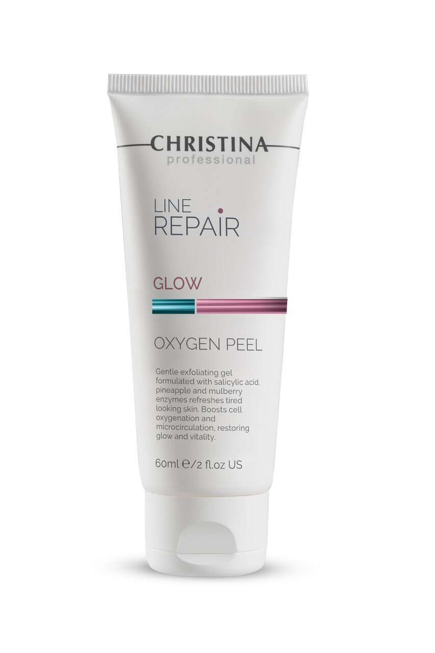 Кислородный пилинг Christina Line Repair Glow Oxygen Peel, 60 мл christina пилинг кислотный с ресвератролом line repair firm aha