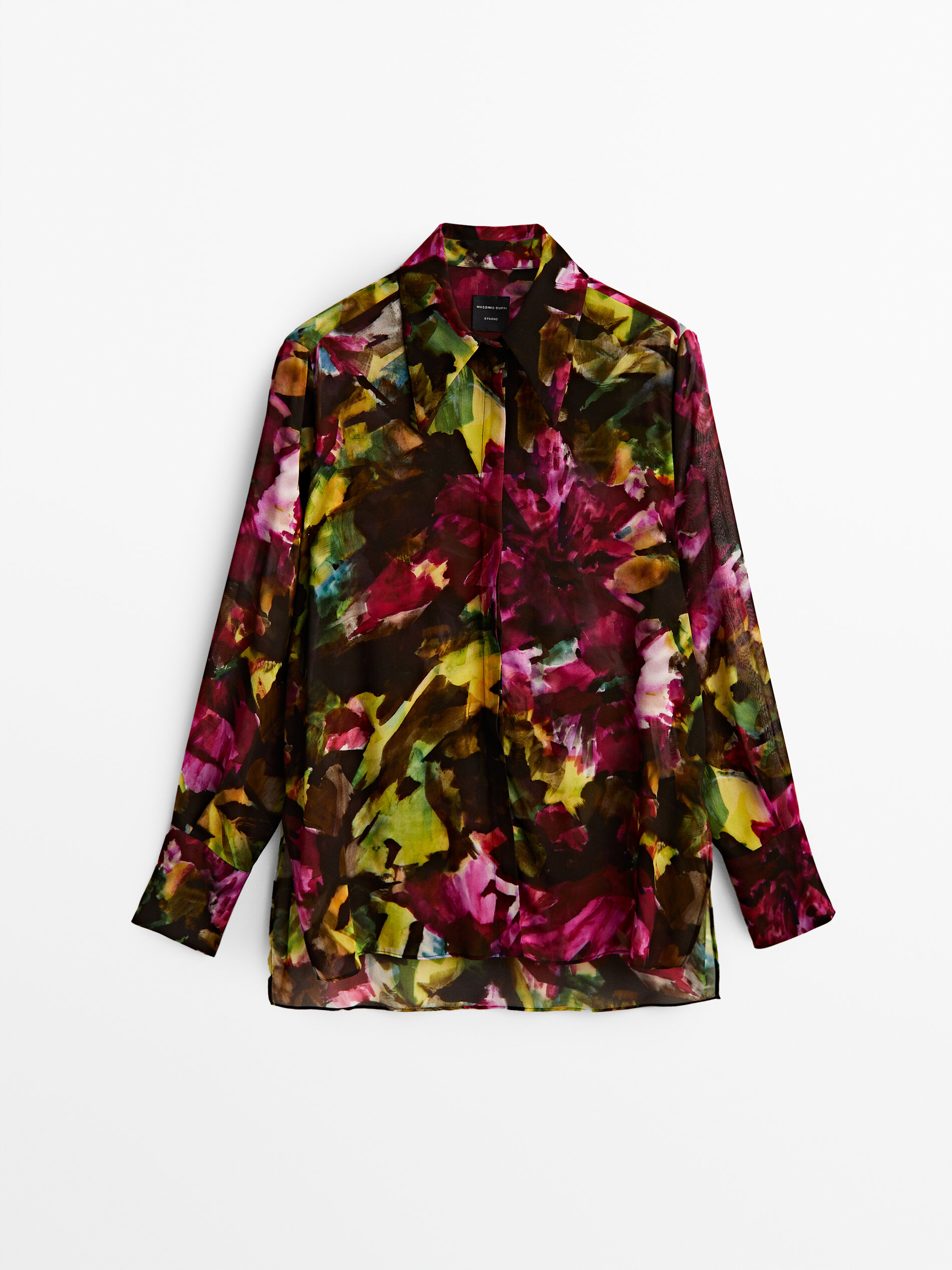 

Блуза женская Massimo Dutti 09426952122 бордовая M, 09426952122
