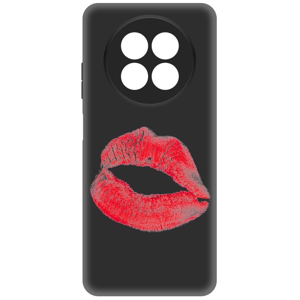 

Чехол-накладка Krutoff Soft Case След помады для Realme 12 5G черный