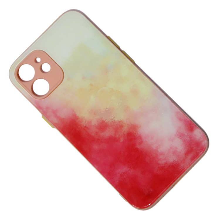 Чехол iPhone 12 mini силиконовый ART №1 <розовый>