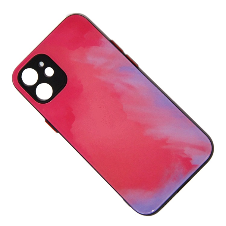 Чехол iPhone 12 mini силиконовый ART №1 <фиолетовый>