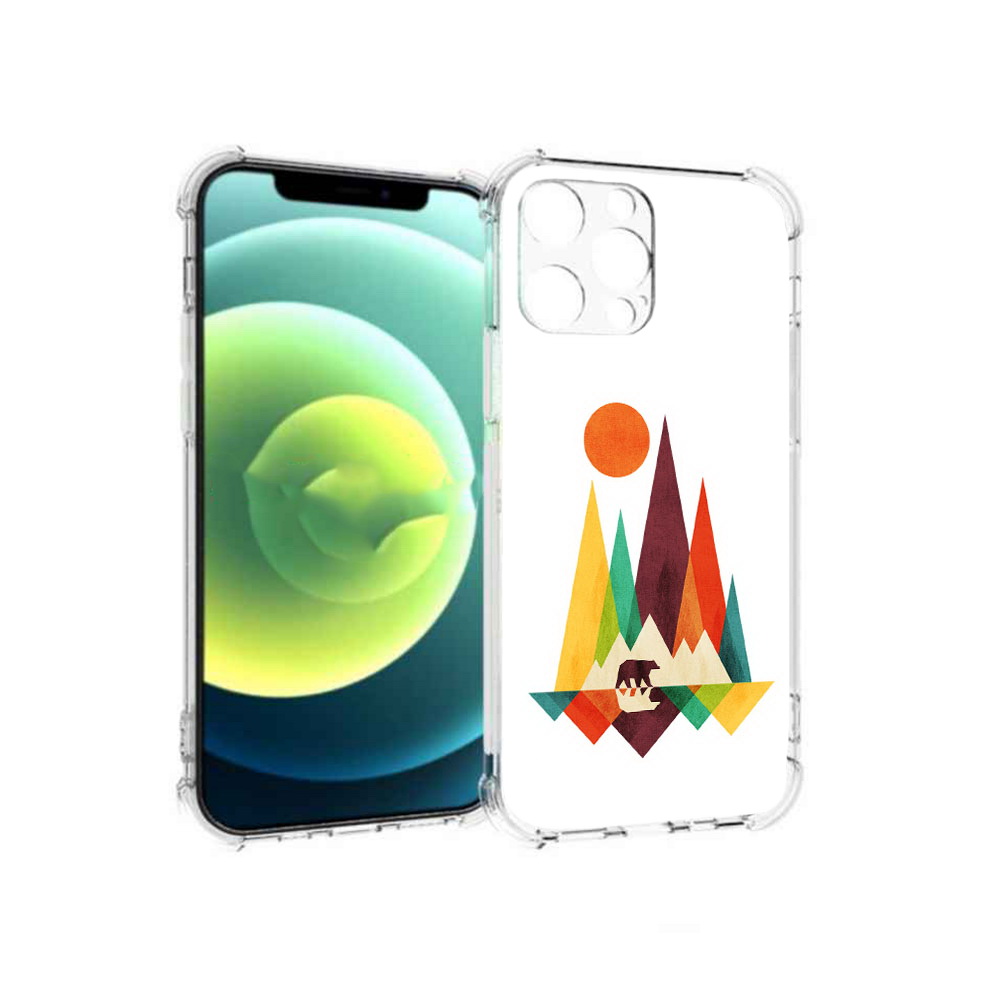 

Чехол MyPads Tocco для Apple iPhone 13 Pro нарисованные горы с медведем (PT163086.612.506), Прозрачный, Tocco