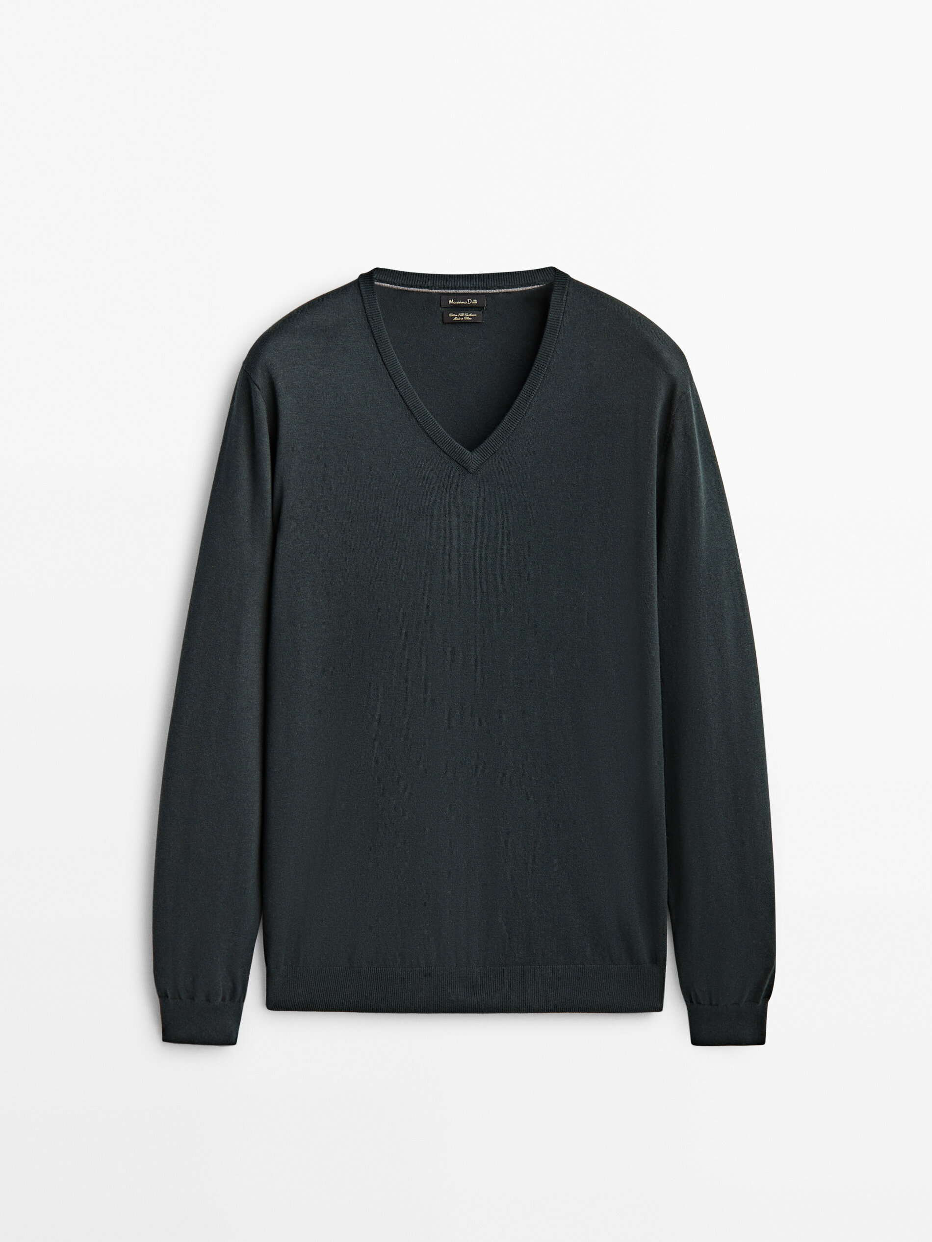 

Пуловер мужской Massimo Dutti 00944414501 зеленый 2XL, 00944414501