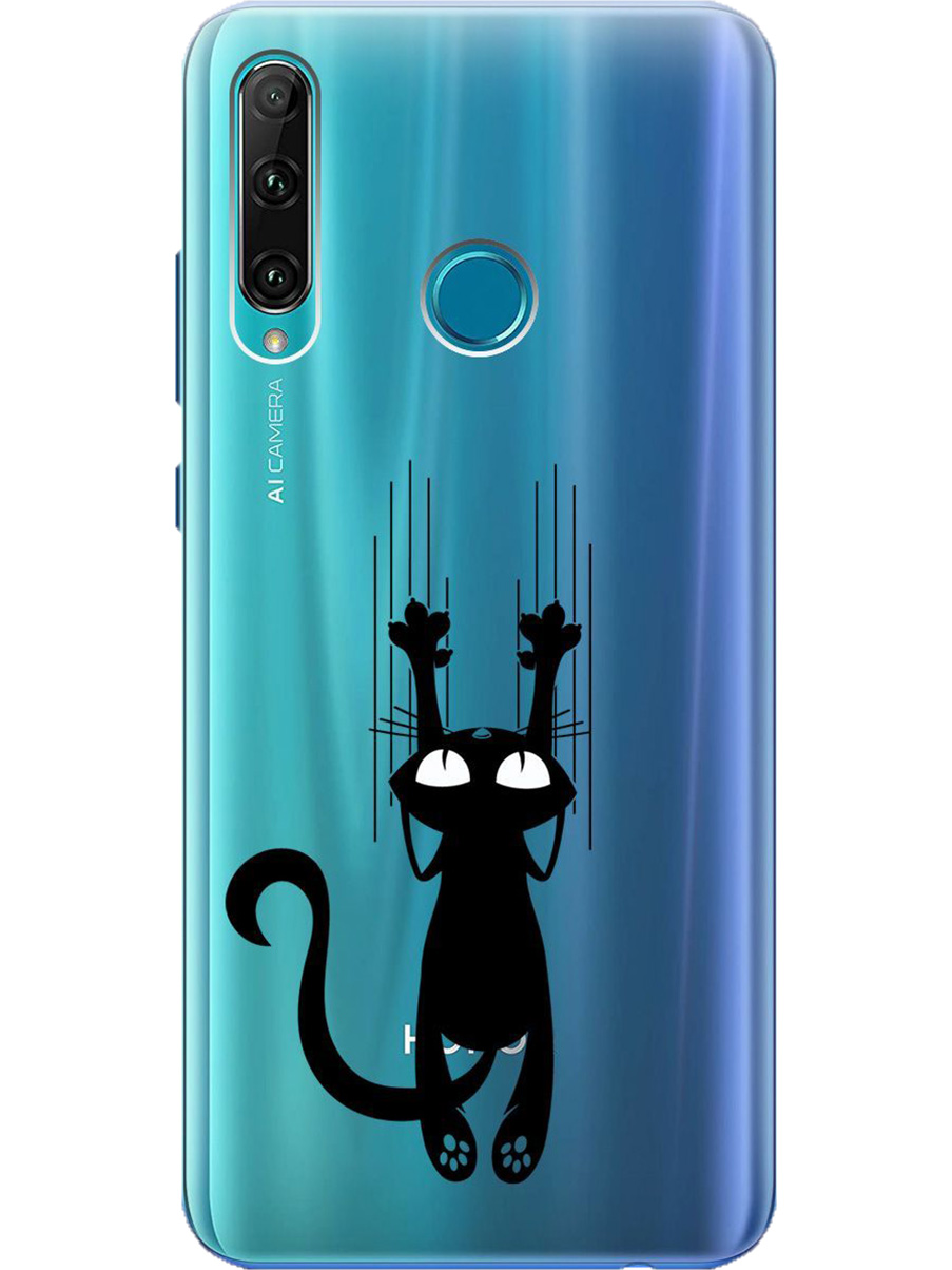 

Силиконовый чехол на Honor 10i / 20e с принтом "Кошечка царапка" прозрачный, Прозрачный;черный, 721096271