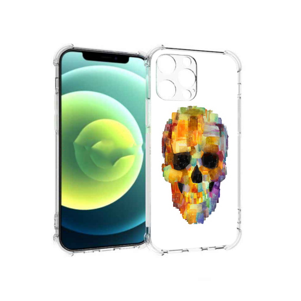 

Чехол MyPads Tocco для Apple iPhone 13 Pro нарисованный череп (PT163086.612.516), Прозрачный, Tocco