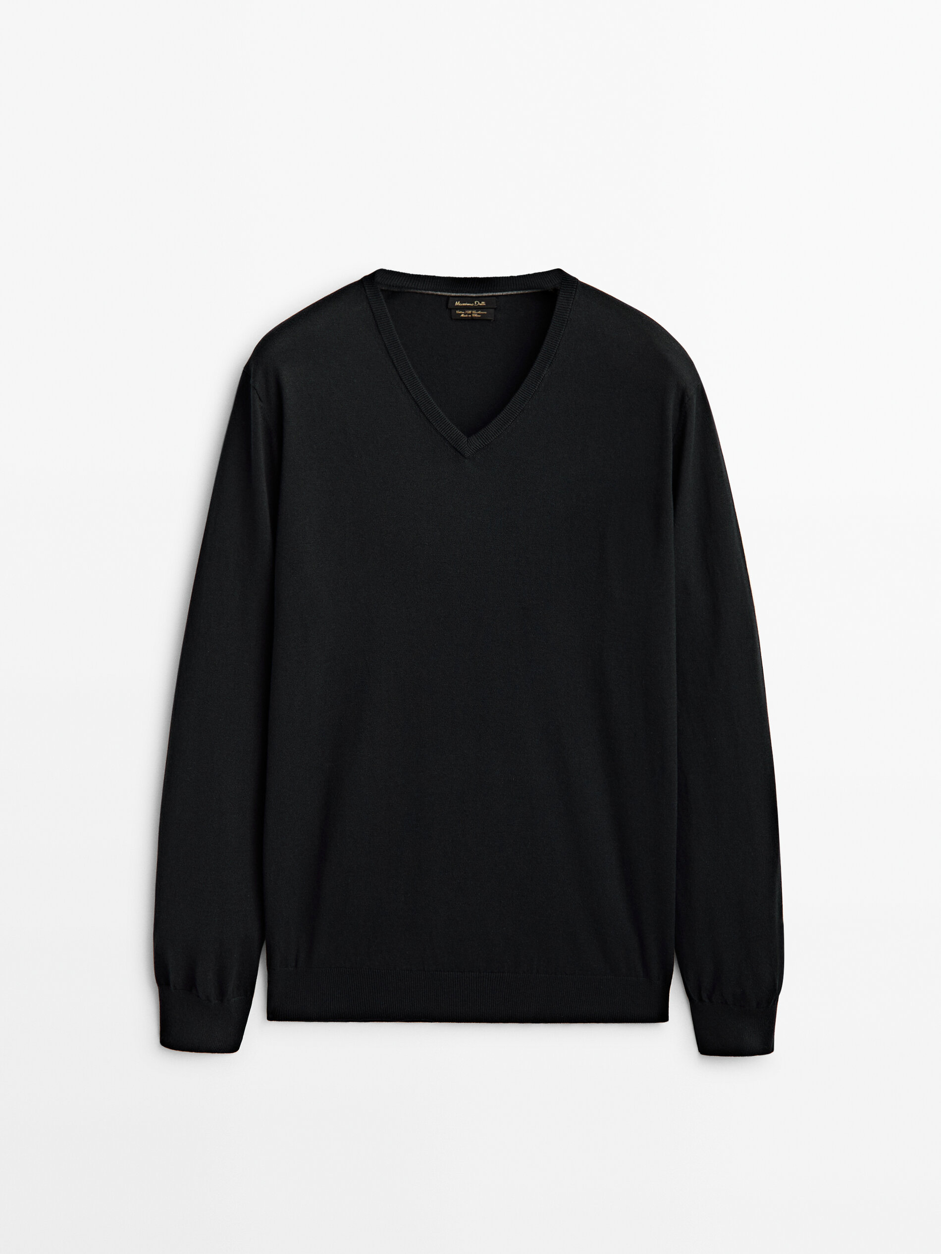 

Пуловер мужской Massimo Dutti 00944414800 черный L, 00944414800