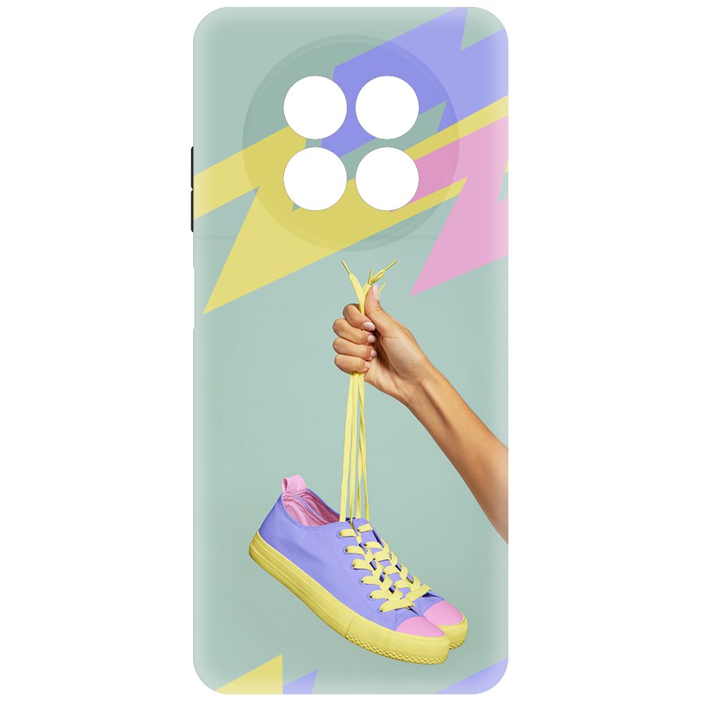 

Чехол-накладка Krutoff Soft Case Кроссовки женские Цветные для Realme 12 5G черный