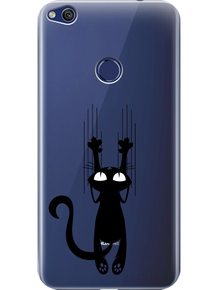 

Силиконовый чехол на Honor 8 Lite, Huawei P8 Lite (2017) с принтом прозрачный 954668, Прозрачный;черный, 714714571