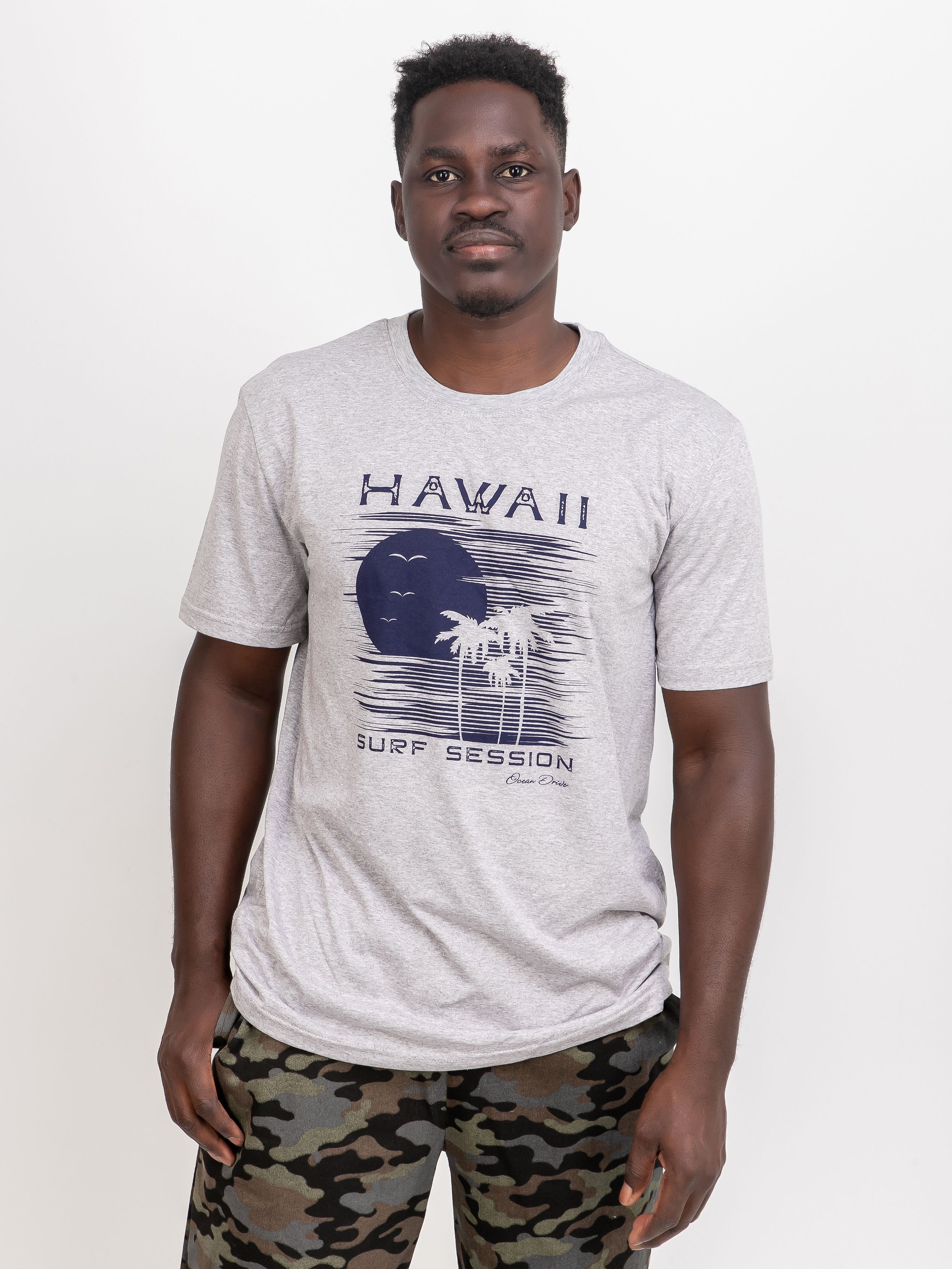 Футболка мужская Чебоксарский трикотаж 6004-2 серая 66/170-176