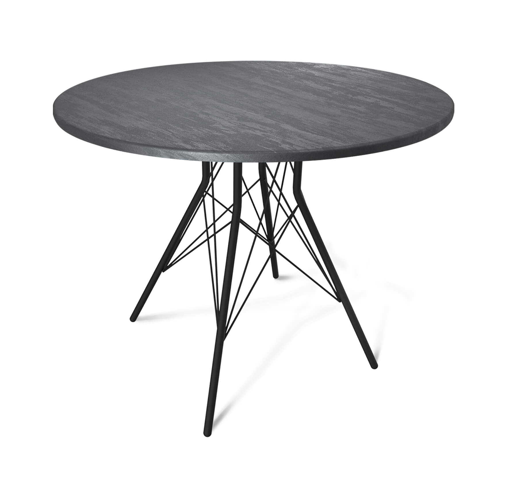 

Стол кухонный Sheffilton SHT-TU2-1/90, 90х90х74.2 см, черный муар/каменный уголь, SHT-TU2-1/90