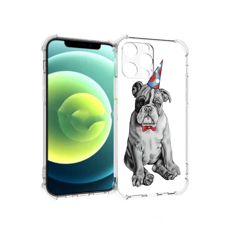 

Чехол MyPads Tocco для Apple iPhone 13 Pro праздничный щенок (PT163086.612.554), Прозрачный, Tocco