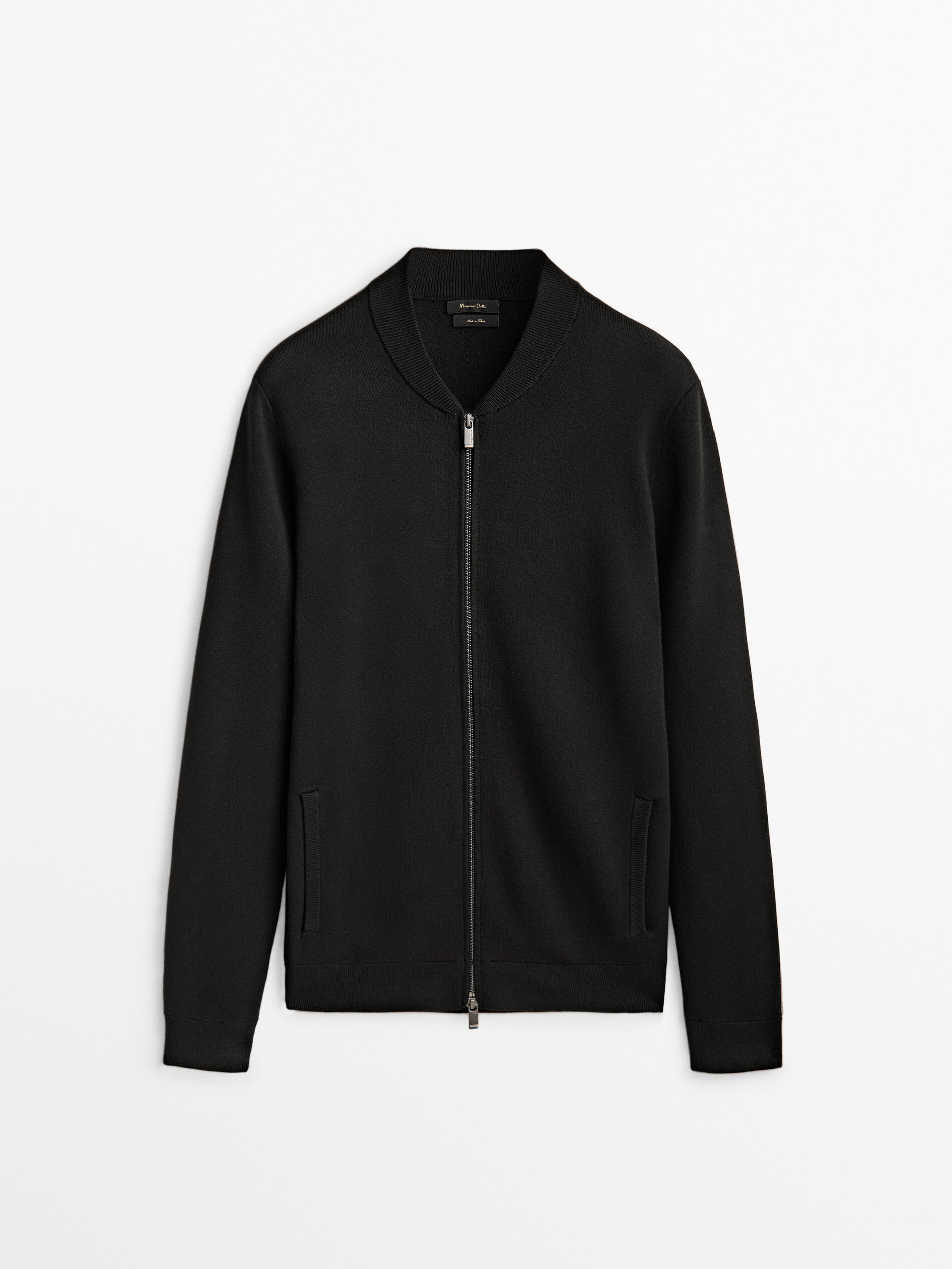 

Кардиган мужской Massimo Dutti 00943411800 черный L, 00943411800