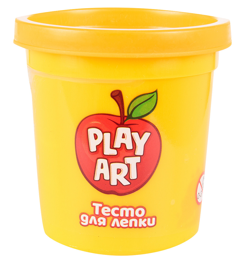 

Тесто для лепки в баночке Play art желтый PA-3167-O