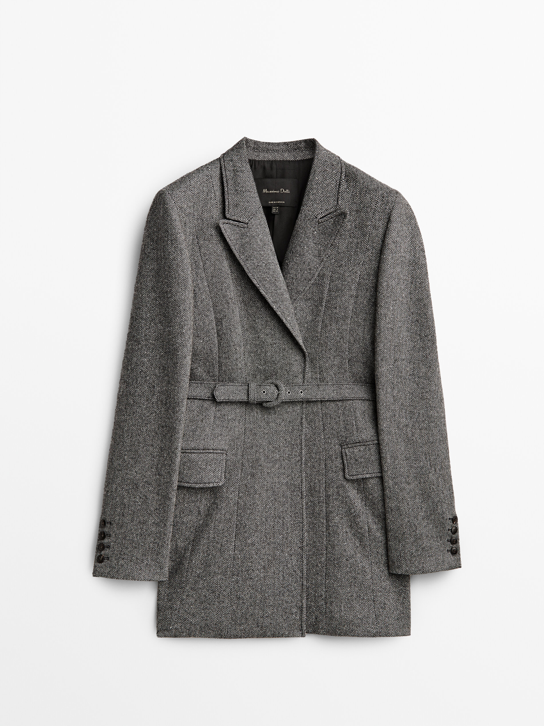 

Блейзер женский Massimo Dutti 06023673800 черный 40, 06023673800