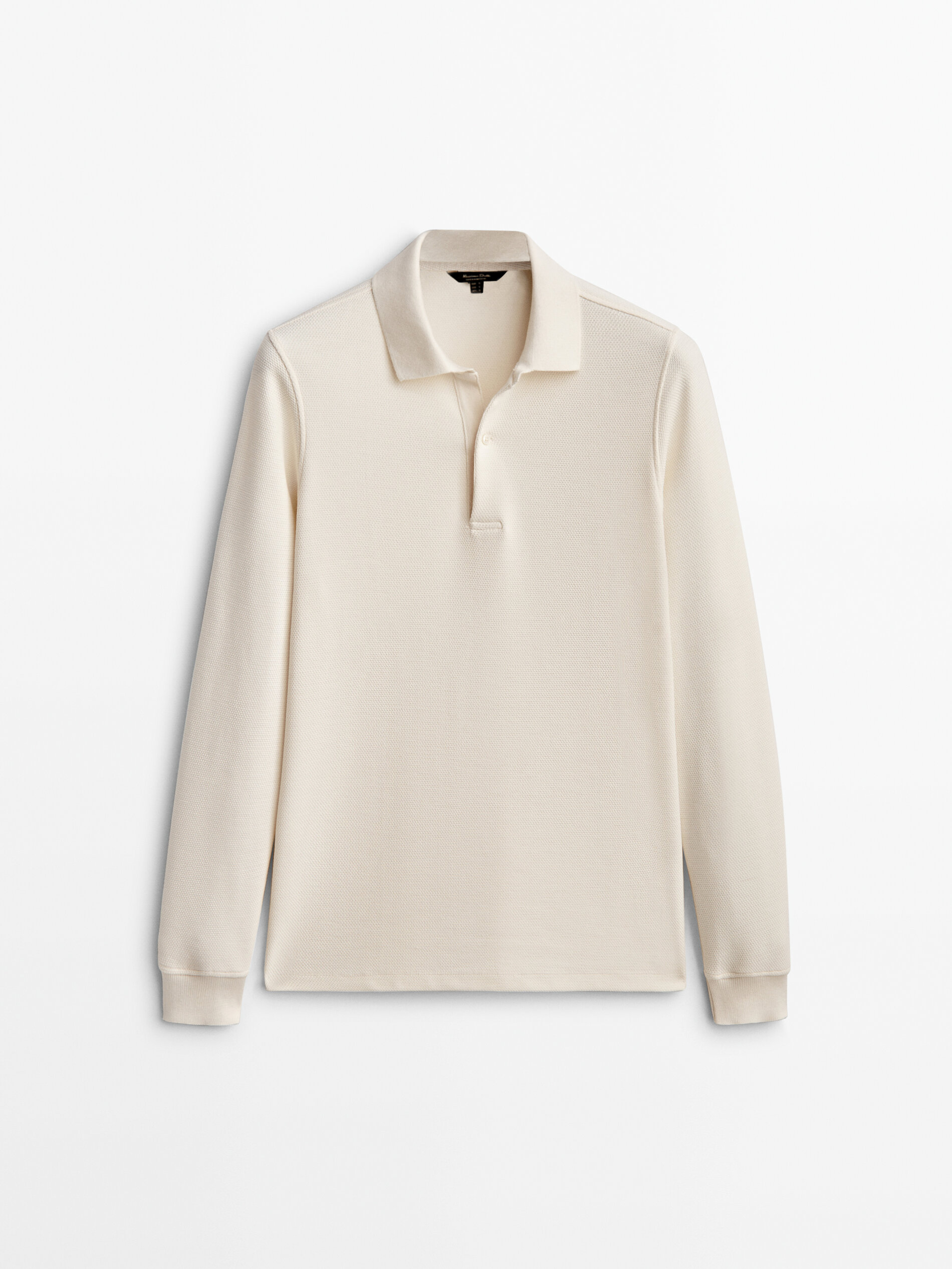 

Лонгслив мужской Massimo Dutti 00714288712 белый 2XL, 00714288712