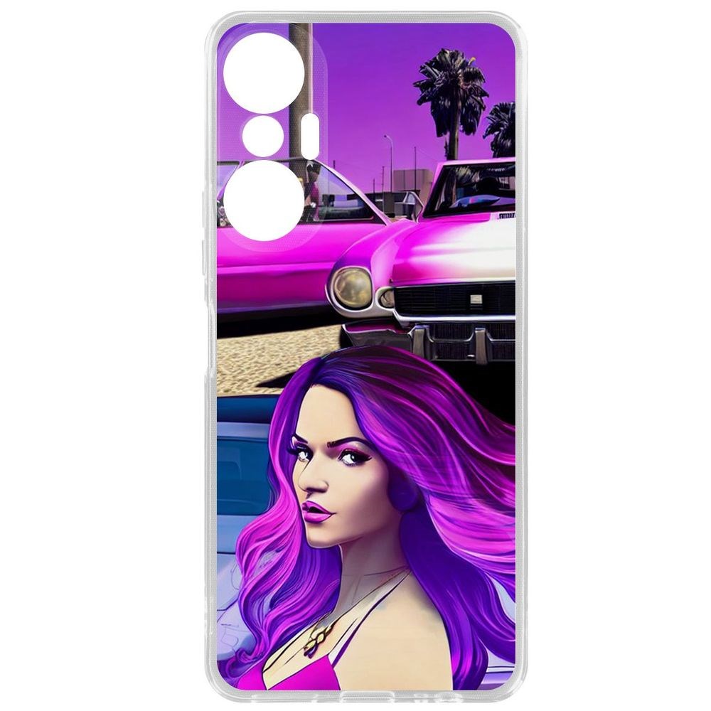 

Чехол-накладка Кейс Жизнь в розовом для Infinix Hot 20S, Прозрачный