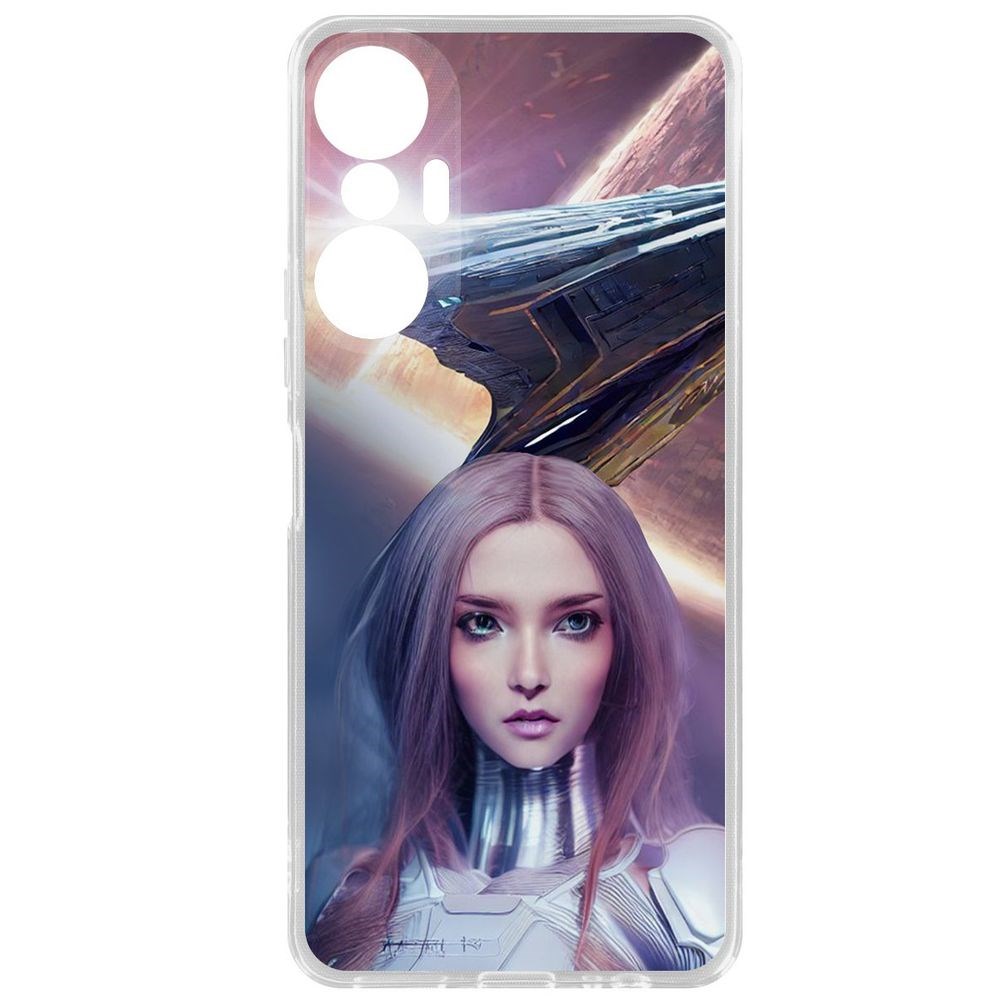 

Чехол-накладка Кейс Космодевушка для Infinix Hot 20S
