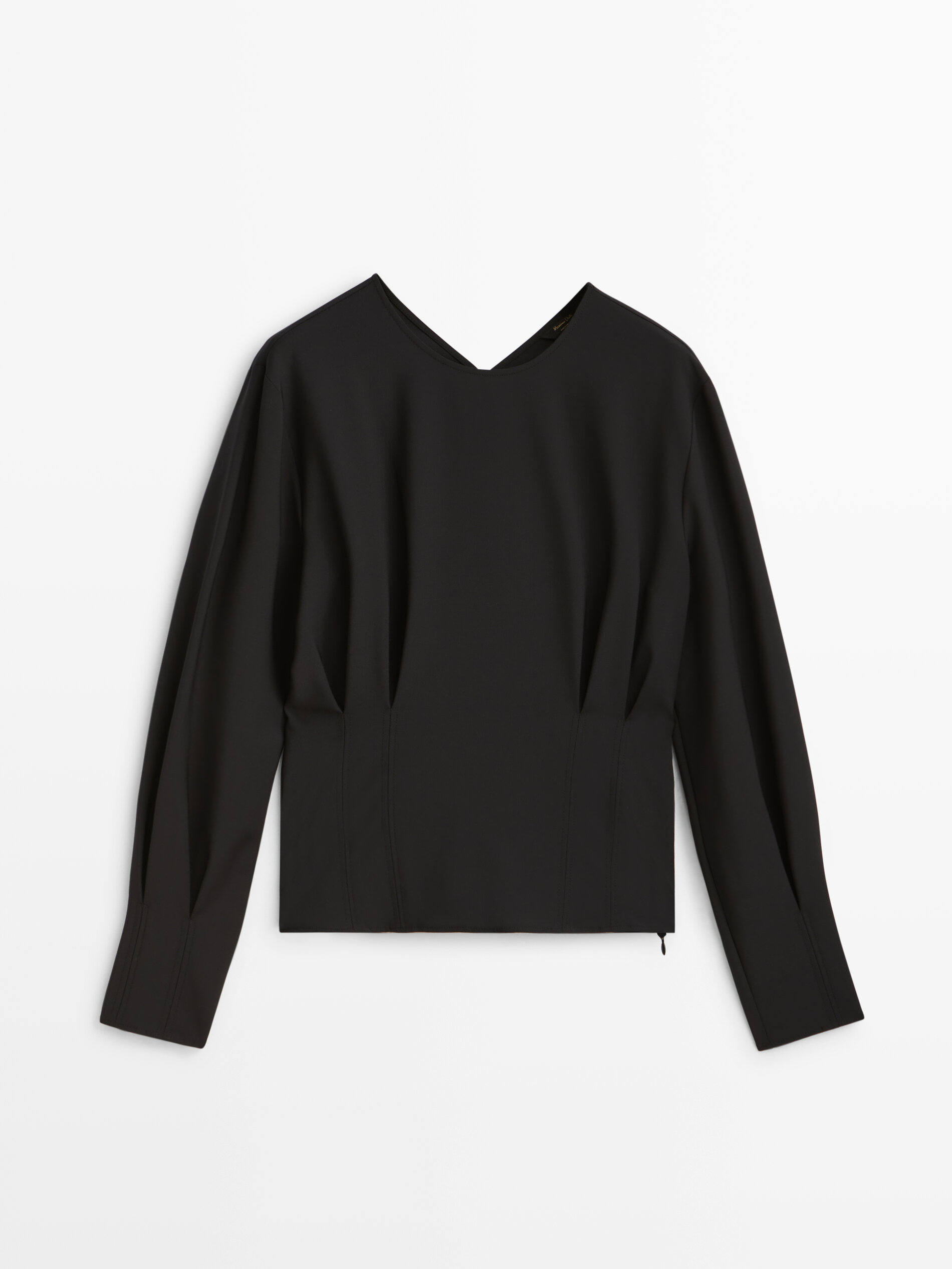 

Блуза женская Massimo Dutti 05192561800 черная M, 05192561800