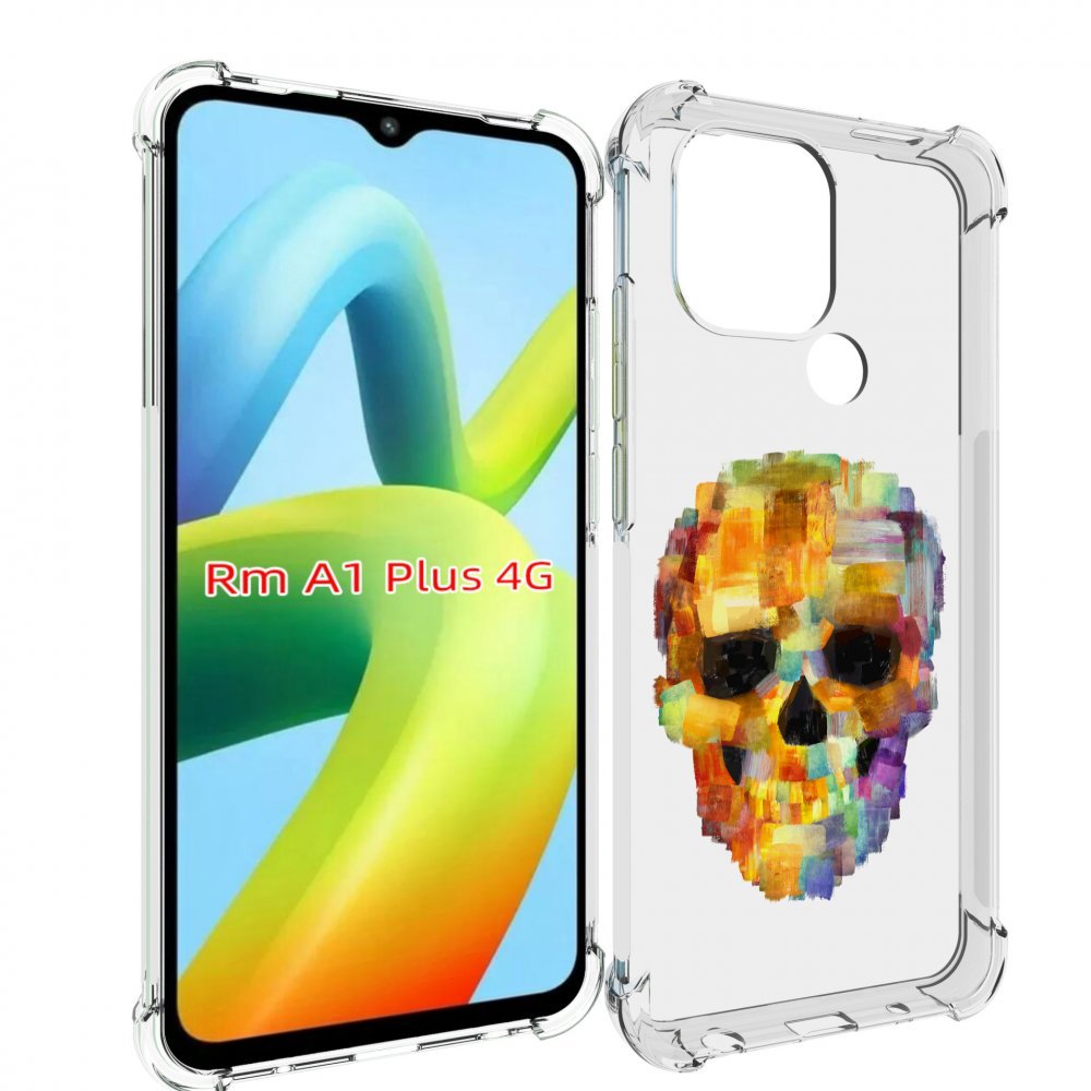 

Чехол MyPads нарисованный череп для Xiaomi Redmi A1 Plus +, Прозрачный, Tocco