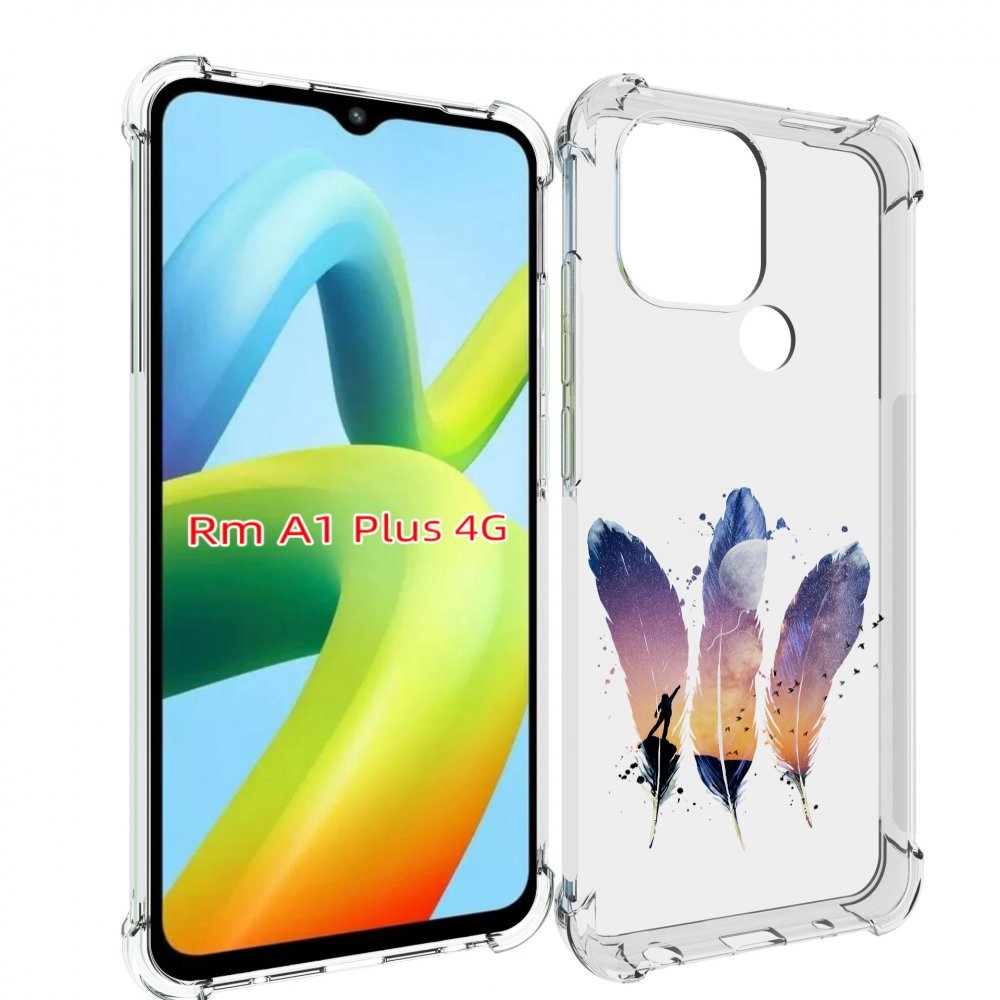 

Чехол MyPads небесные перья для Xiaomi Redmi A1 Plus +, Прозрачный, Tocco